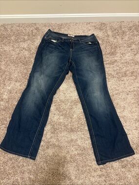 lei Vintage Women’s Dark Blue Flare Jeans